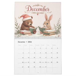 Whimsical Cottagecore Illustraties Studie Kalender