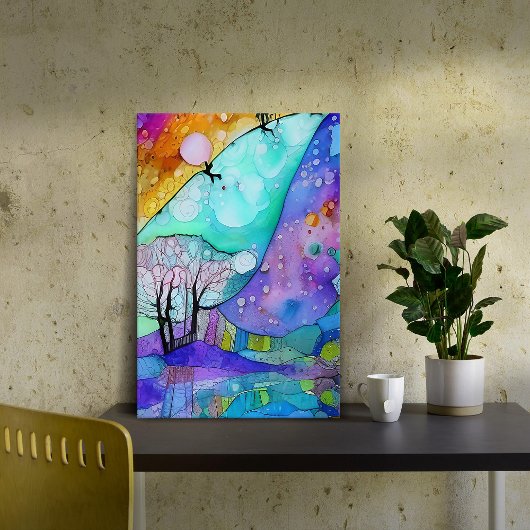 Whimsical Countryside Canvas Afdruk