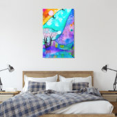 Whimsical Countryside Canvas Afdruk (Insitu (Slaapkamer))