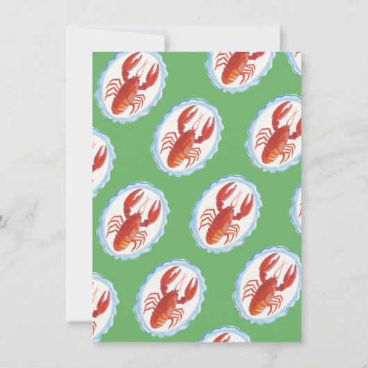 Whimsical Crawfish Boil Party Kaart (Achterkant)