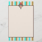 Whimsical Crazy Pet Sock Monkey Briefpapier (Voorkant)