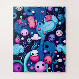Whimsical Creatures - Kleurrijke fantasiewereld Legpuzzel