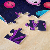 Whimsical Creatures - Kleurrijke fantasiewereld Legpuzzel (Zijkant)