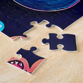 Whimsical Creatures - Kleurrijke fantasiewereld Legpuzzel (Zijkant)