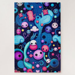 Whimsical Creatures - Kleurrijke fantasiewereld Legpuzzel