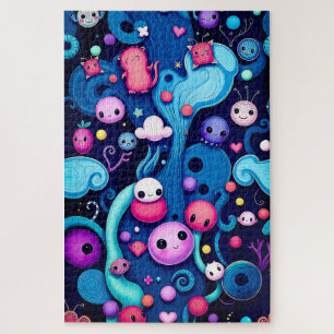 Whimsical Creatures - Kleurrijke fantasiewereld Legpuzzel