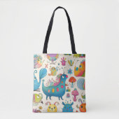 Whimsical Creatures Nieuwe Mama Tote Bag (Voorkant)