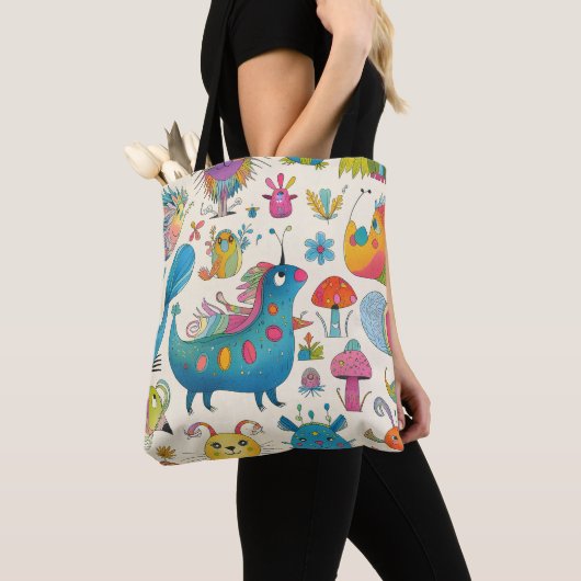Whimsical Creatures Nieuwe Mama Tote Bag (Dichtbij)