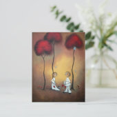 Whimsical Creeper Art Briefkaart Friends (Staand voorkant)