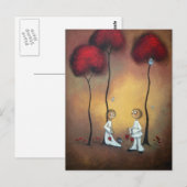 Whimsical Creeper Art Briefkaart Friends (Voorkant / Achterkant)