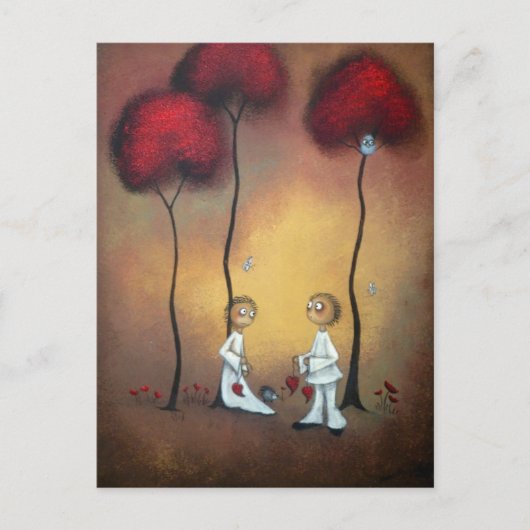 Whimsical Creeper Art Briefkaart Friends (Voorkant)