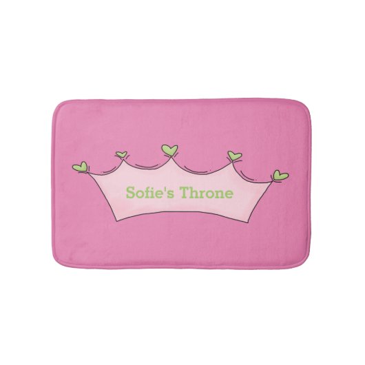 Whimsical Crown Custom Toilet Mat (Voorkant)