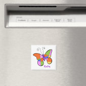 Whimsical Cubism Butterfly Magnet (Insitu (Vaatwasser))