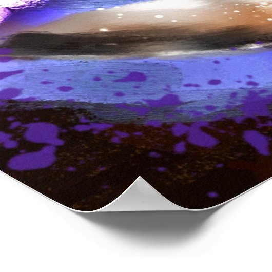 Whimsical Cup of Coffee Floral Personalized Poster (Hoek)