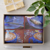 Whimsical Cup van koffie Latte Espresso Decoupage Tissuepapier (Geschenk)