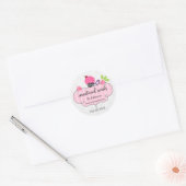Whimsical Cupcake Bakery Packaging Ronde Sticker (Envelop)