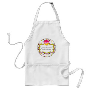 Whimsical Cupcake Bakery Personalized Schort