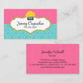 Whimsical Cupcake Baking Visitekaartje (Voorkant / Achterkant)