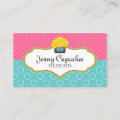 Whimsical Cupcake Baking Visitekaartje (Voorkant)