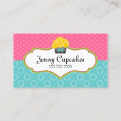 Whimsical Cupcake Baking Visitekaartje (Voorkant)