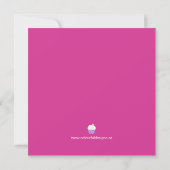 Whimsical Cupcake Birthday Party Invitation Kaart (Achterkant)