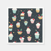 Whimsical Cupcake Delight Party servetten (Voorkant)
