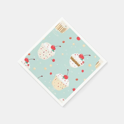 Whimsical Cupcake Delight Party servetten (Hoek)