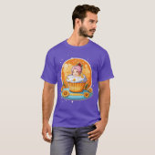 Whimsical Cupcake Lady Sticker T-Shirt Design (Voorkant volledig)