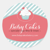 Whimsical Cupcake Sticker (Voorkant)