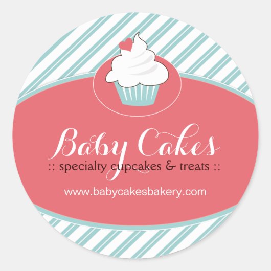 Whimsical Cupcake Sticker (Voorkant)