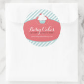 Whimsical Cupcake Sticker (Tas)