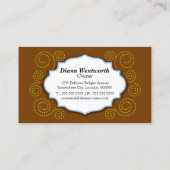 Whimsical Cupcake & Swirls Bakery Visitekaartje (Achterkant)