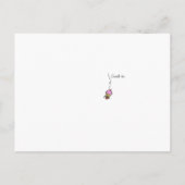 Whimsical Cupcake Tree met Waterverf van zoete vog Briefkaart (Achterkant)