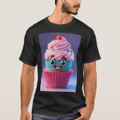 Whimsical Cupcake Wings T-shirt (Voorkant)