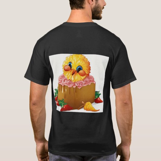 Whimsical Cupcake Wings T-shirt (Achterkant)