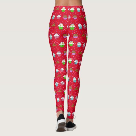 Whimsical Cupcakes en Snoep Sprinkles Leggings (Achterkant)