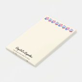 Whimsical Cupcakes gepersonaliseerd Post-it® Notes (Schuin)