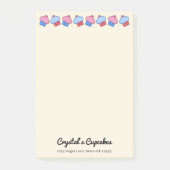 Whimsical Cupcakes gepersonaliseerd Post-it® Notes (Voorkant)