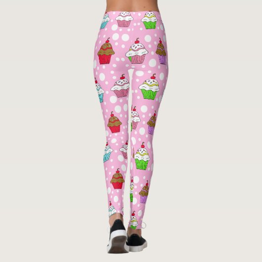 Whimsical Cupcakes Leggings (Achterkant)