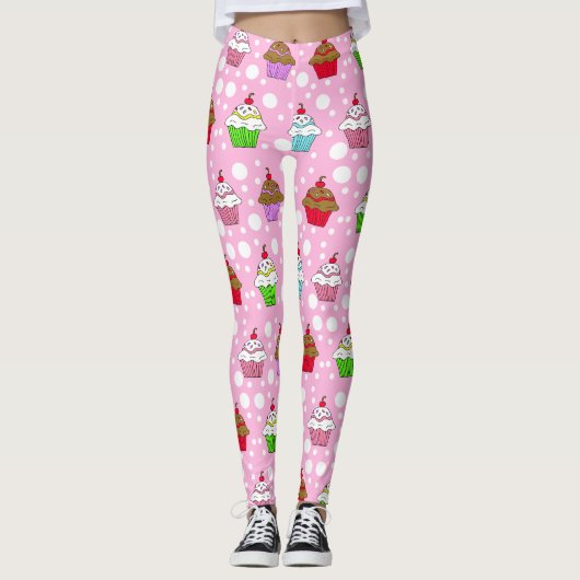 Whimsical Cupcakes Leggings (Voorkant)
