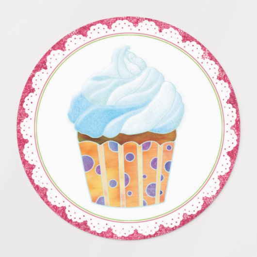 Whimsical Cupcakes Product Labels (Design 2)