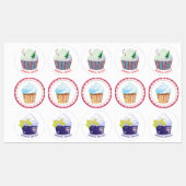 Whimsical Cupcakes Product Labels (Vel)