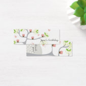 Whimsical Cupcakes Tree Birthday DIY Cadeau Labels Mini Visitekaartjes (Bureau)