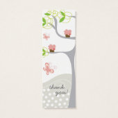 Whimsical Cupcakes Tree Birthday DIY Cadeau Labels Mini Visitekaartjes (Achterkant)