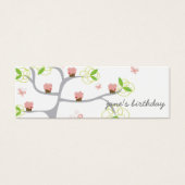 Whimsical Cupcakes Tree Birthday DIY Cadeau Labels Mini Visitekaartjes (Voorkant)