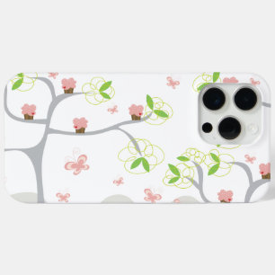 Whimsical Cupcakes Tree Butterflies iPhone 15 Pro Max Hoesje
