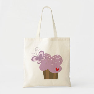Whimsical Cupcakes Tree Butterflies Tote Bag