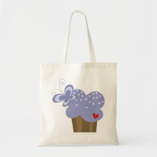Whimsical Cupcakes Tree Butterflies Tote Bag