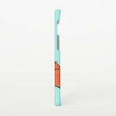 Whimsical Curious Ginger Cat Phone Case Samsung Galaxy Hoesje (Linkerkant)