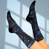 Whimsical Custom Astrology Stars Sock Sokken